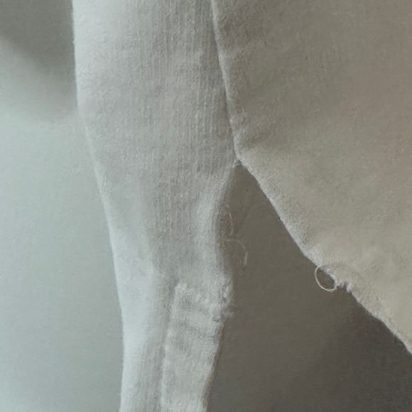 LAKE Pajamas Women's White Cotton Blend Long‎ Sleeve Tunic Top - Size M - Picture 8 of 10